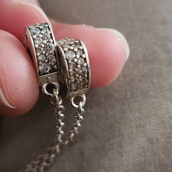 Pandora Sparkling Arcs of Love Safety Chain - Picture 2 of 4